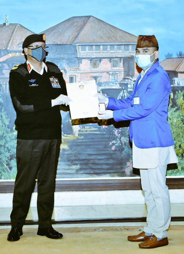 birendra143tara's tweet photo. Very happy to be decorated with the "Chief of Army Staff Commendation Badge 2021" for my contribution to nature conservation. The award has added a sense of responsibility. I promise to be more determined in the coming days. https://t.co/MxrYO9b3u9