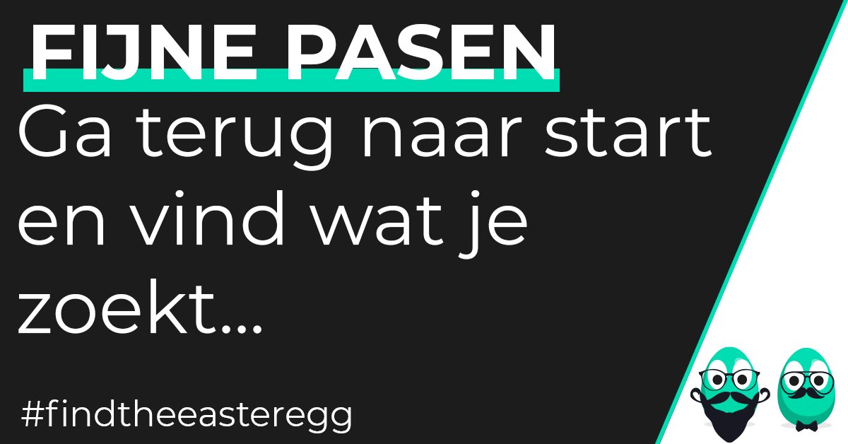 𝙨𝙩𝙧𝙖𝙩𝙚𝙜𝙞𝙚 / Wij houden van een goede Easter Egg! En met het oog op Pasen, hét moment om eens te kijken wat een Digital Easter Egg voor jouw contentmarketing kan doen!
creative-ct.nl/digital-easter…

#EasterEggHunt #huntforeggs #findtheeasteregg #contentmarketing