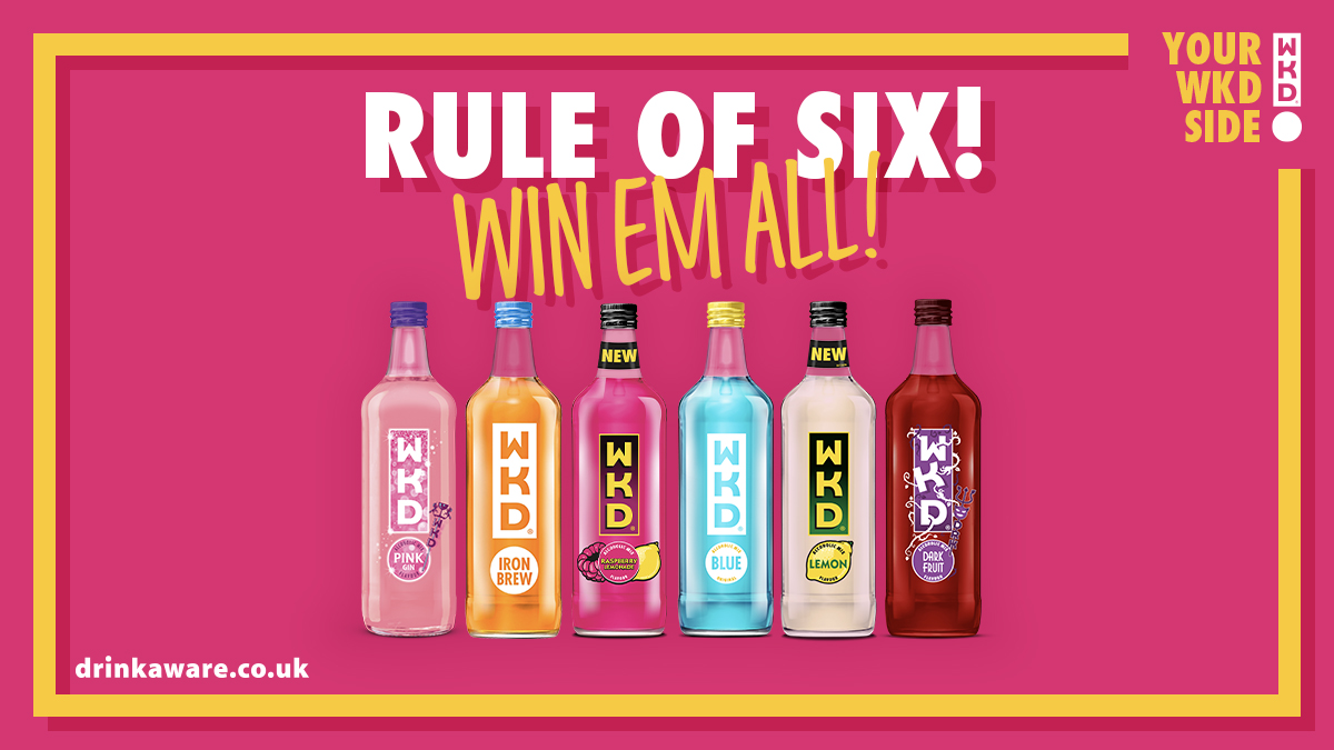WKDOfficial's tweet photo. To celebrate us being able to meet up with six of our mates, we’re giving away six lots of six mixed WKD 700ml bottles, and we’ll throw in some other WKD goodies too. To enter, simply shout out some mates who are definitely in your top six. Cheers!

T&amp;C's- https://t.co/znVtUk9A9w https://t.co/zYbGcDC5te