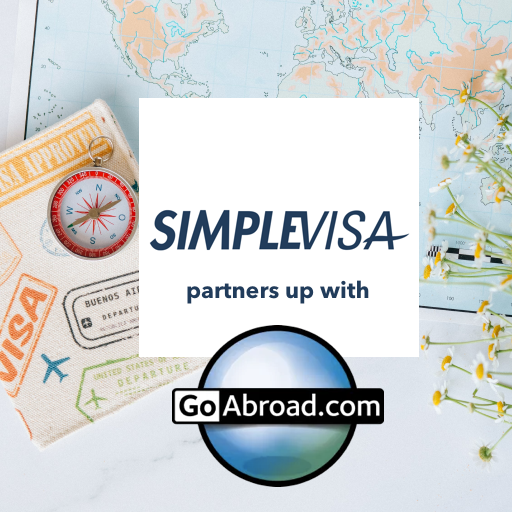 We are partnering up with the leading international education and experiential travel platform - <a href="/GoAbroad/">GoAbroad.com</a>
Now you can book any program and purchase an electronic visa straight on the #GoAbroad platform! 
You can find us on the 'Passport &amp; Visas' page. #SimpleVisa
