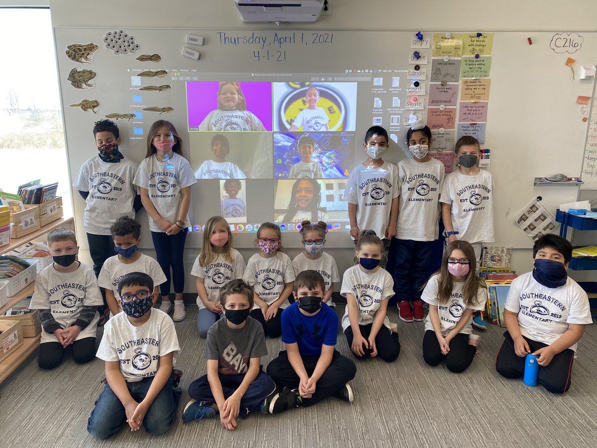 MrsVogelSES's tweet photo. Thanks to all our sponsors for providing each Explorer with a school shirt! @SoutheasternPTO @SoutheasternEl1 https://t.co/xhkulWmaKm
