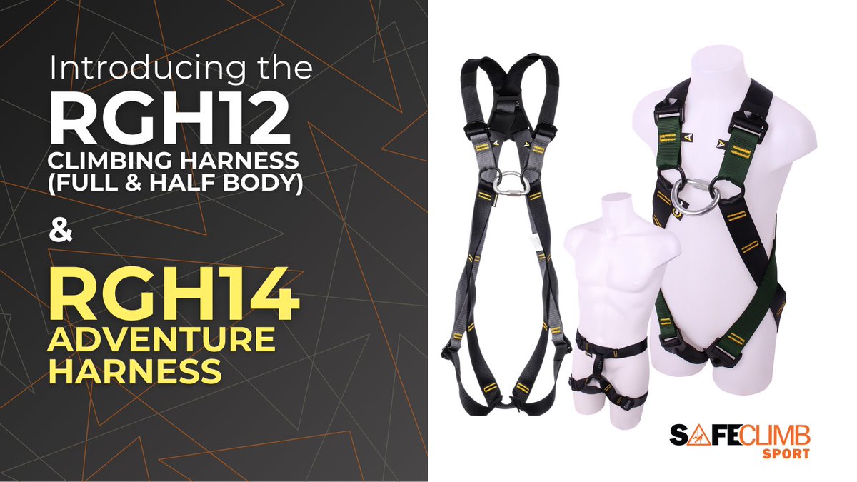 SafeClimb's tweet photo. We are gearing up for adventures at SafeClimb, with the RidgeGear RGH12 Full and Half Body #Climbing harness and the RGH14 Adventure #Harness. RGH14 at £46 (RRP £76.74) and RGH12 at £26 (RRP £40)
https://t.co/qiYauyrnJy

#climbingequipment https://t.co/NntGAPCcEk