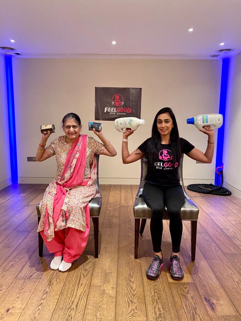 Lavina_FeelGood's tweet image. Want your loved ones to get exercising in a virtual Community?! Tell them to join me &amp;amp; my MIL Friday’s at 10am for a FREE chair based workout to Feel Good physically &amp;amp; mentally! On Zoom, my You Tube, Facebook &amp;amp; Instagram @ feelgoodwithlavina @age_uk @undefeatable @alzheimerssoc