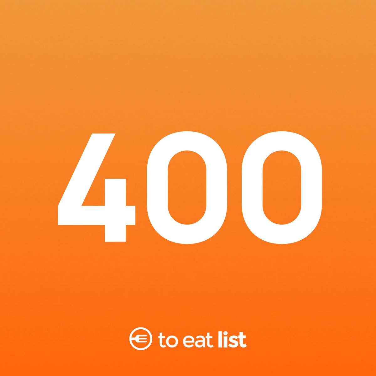 toeatlistapp's tweet photo. Thanks for getting us here. ❤️ https://t.co/lI7xc8YdB9