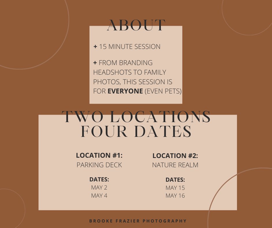 BrookeFrazPhoto's tweet photo. I AM NOW OFFERING SPRING MINI SESSIONS!🌷🤩

To get more info or secure a time slot, click the link: 
https://t.co/OuEHDtsZV5 https://t.co/zN1dBspuKx