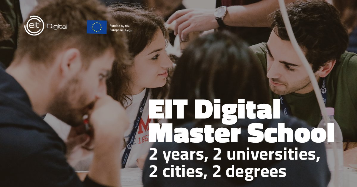 28DGTL's tweet photo. Get your tips and tricks to apply for the EIT Digital Master School programme in the webinar on 8 April 2021. Christian Sjörstrom, admission officer, and our student ambassador Vinko Mlacic will be there for you. Register here:  https://t.co/C8coWiOWMN https://t.co/bkTkRSClIf