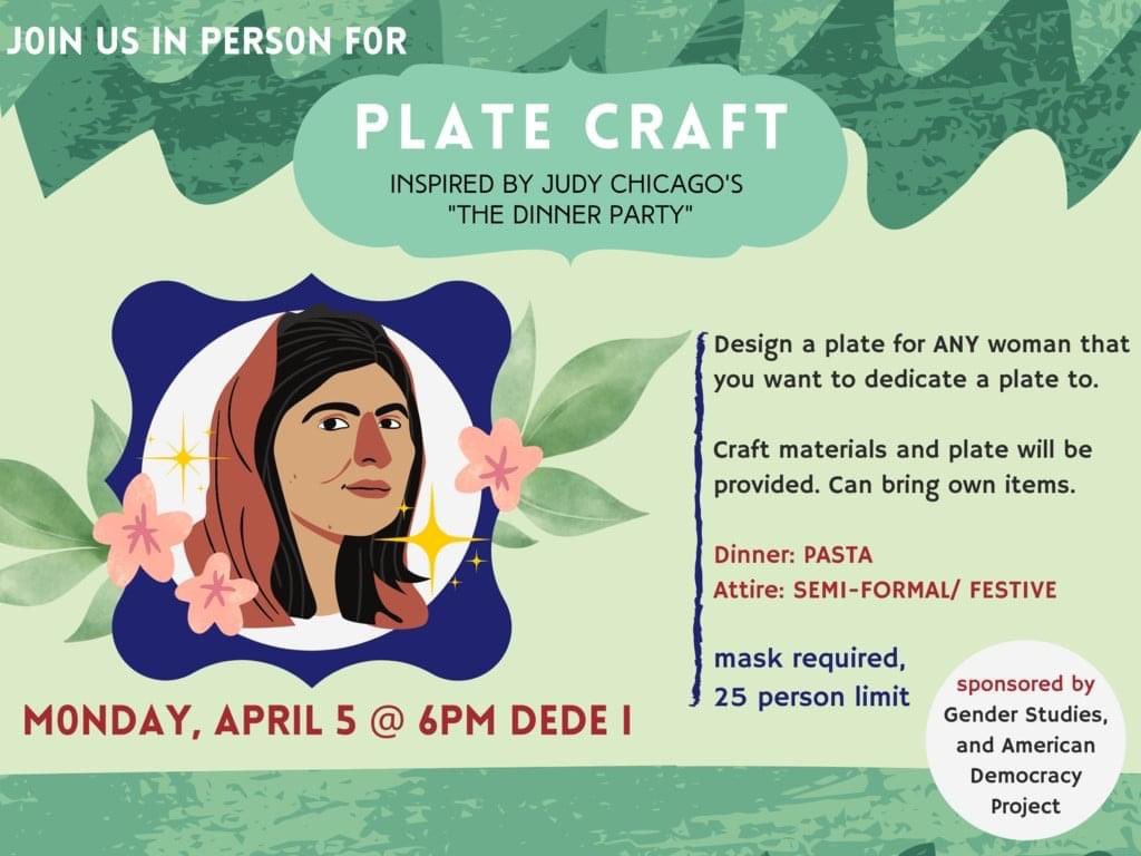 IndianaStateADP's tweet photo. Join State for ADP for our Women's History Month event on April 5th @ 6:00 PM.

State for ADP is partnering with the Gender Studies department to host our Dinner Party!

This event will follow Indiana State University guidelines.

#ISUADP #womenhistorymonth2021 https://t.co/VrOzUmaFOL