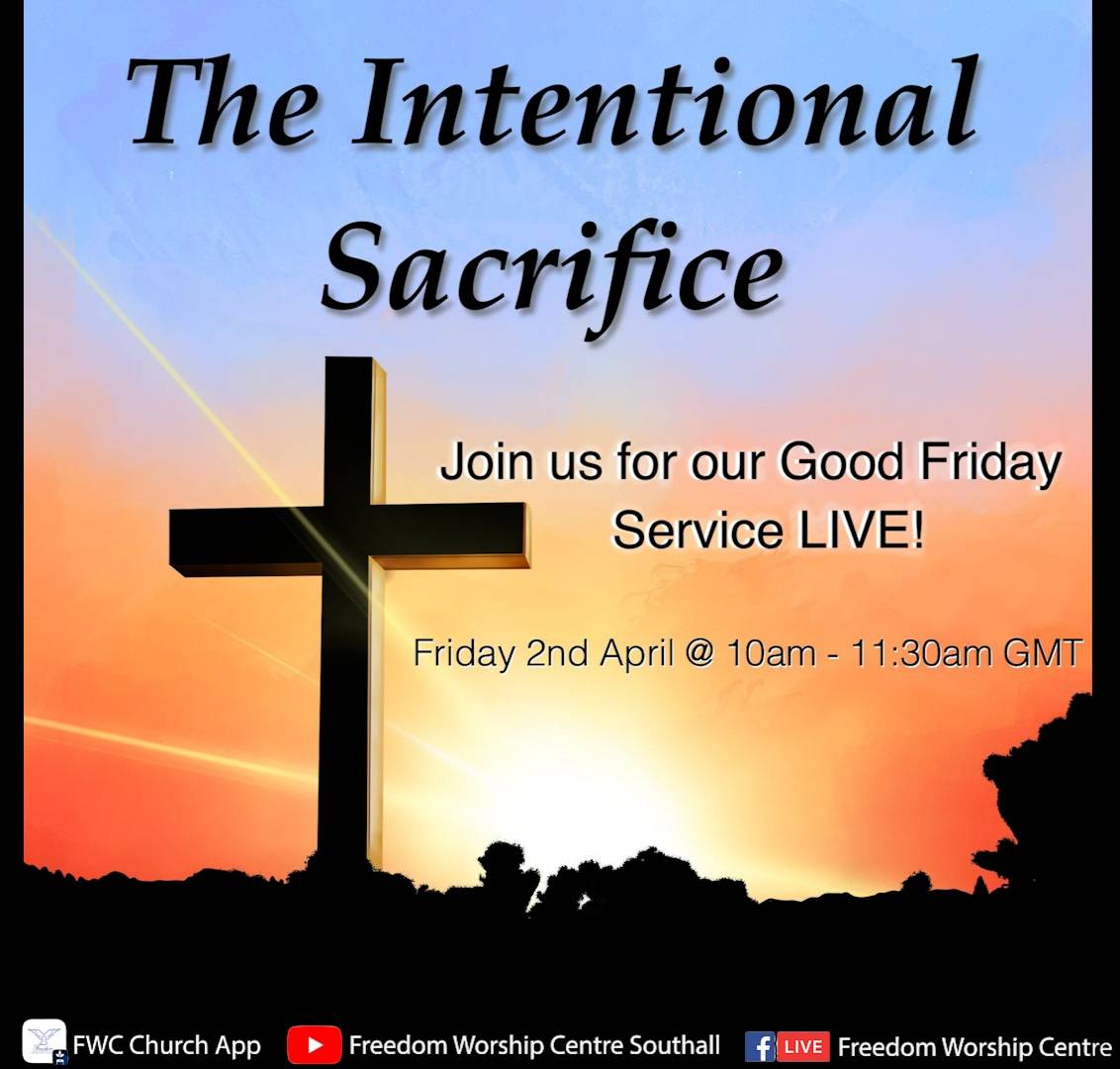 FWCLondon's tweet photo. Join us tomorrow for our Good Friday Service Live. We celebrate the death of Christ because we know that Sunday is coming! We live because Christ died and rose again to save us! Link below

https://t.co/O2Yu24xZrV

#FreedomWorshipCentre #Advance #LiveServices #GoodFriday https://t.co/DSdKP9eidE
