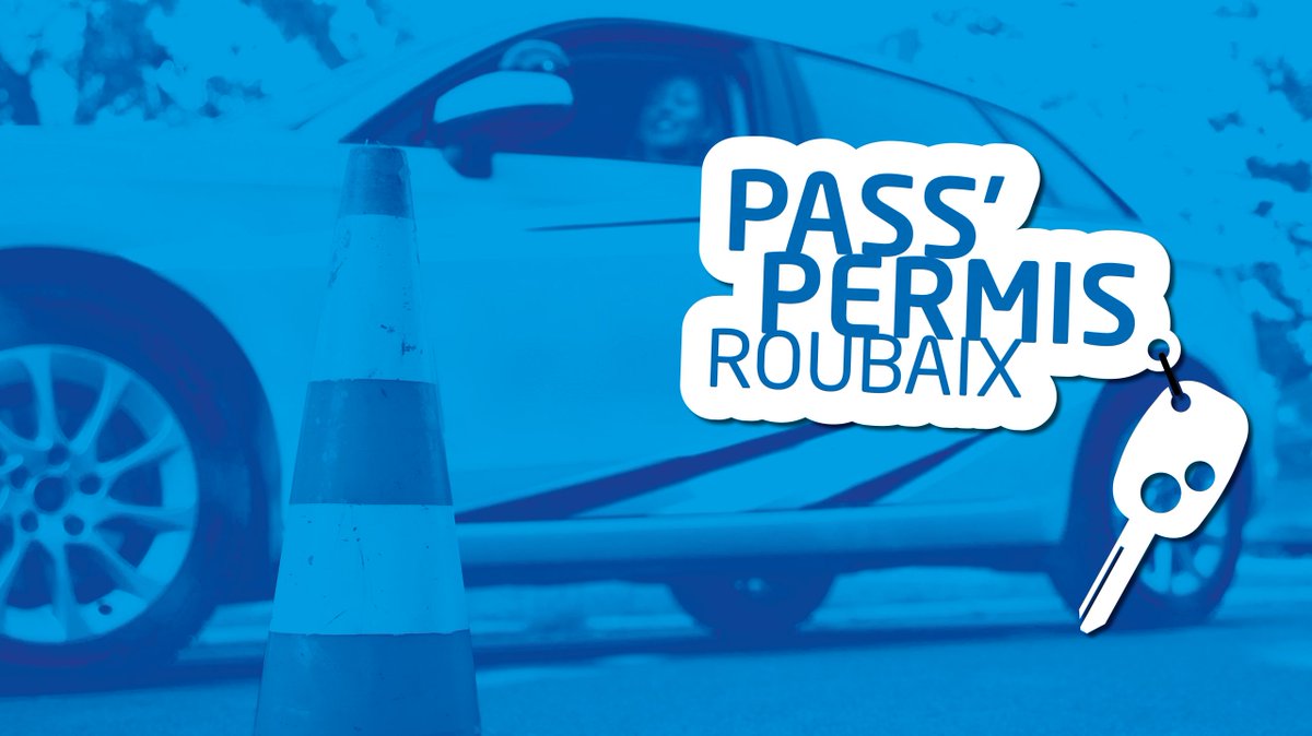 roubaix's tweet photo. Pour candidater au #PassPermis à #Roubaix et obtenir une aide de 800 euros, c’est maintenant et c'est par ici ➡️ https://t.co/iNWa70eOBi🚗 https://t.co/0Vxgh7R4ph