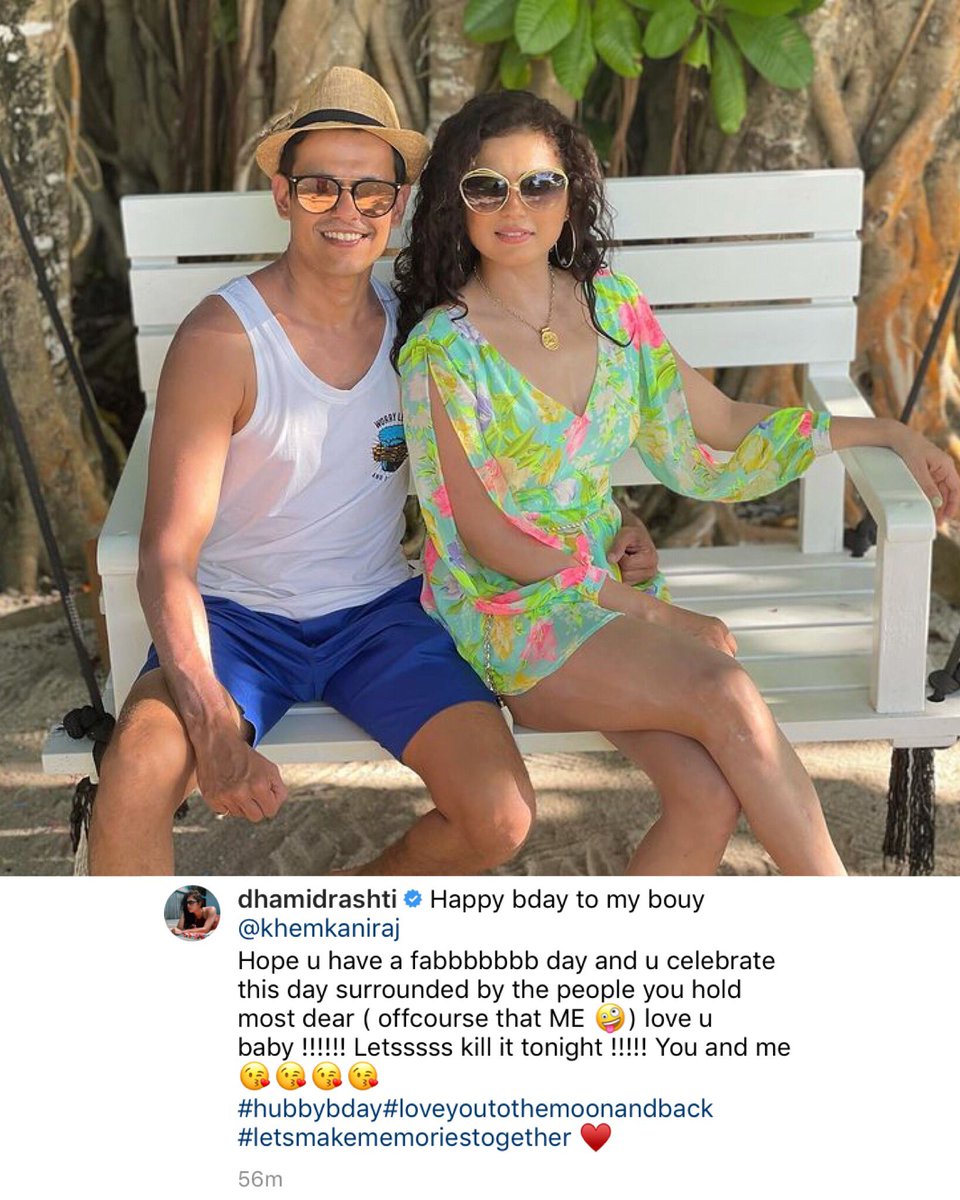 1 April Thursday 2021....🏙 <a href="/drashti10/">Drashti Dhami</a> #DrashtiDhami with hubby Niraj khemka Happy Birthday 🍰🎂💐😍😍Dd new Instagram post 😍😍❤️❤️❤️❤️❤️