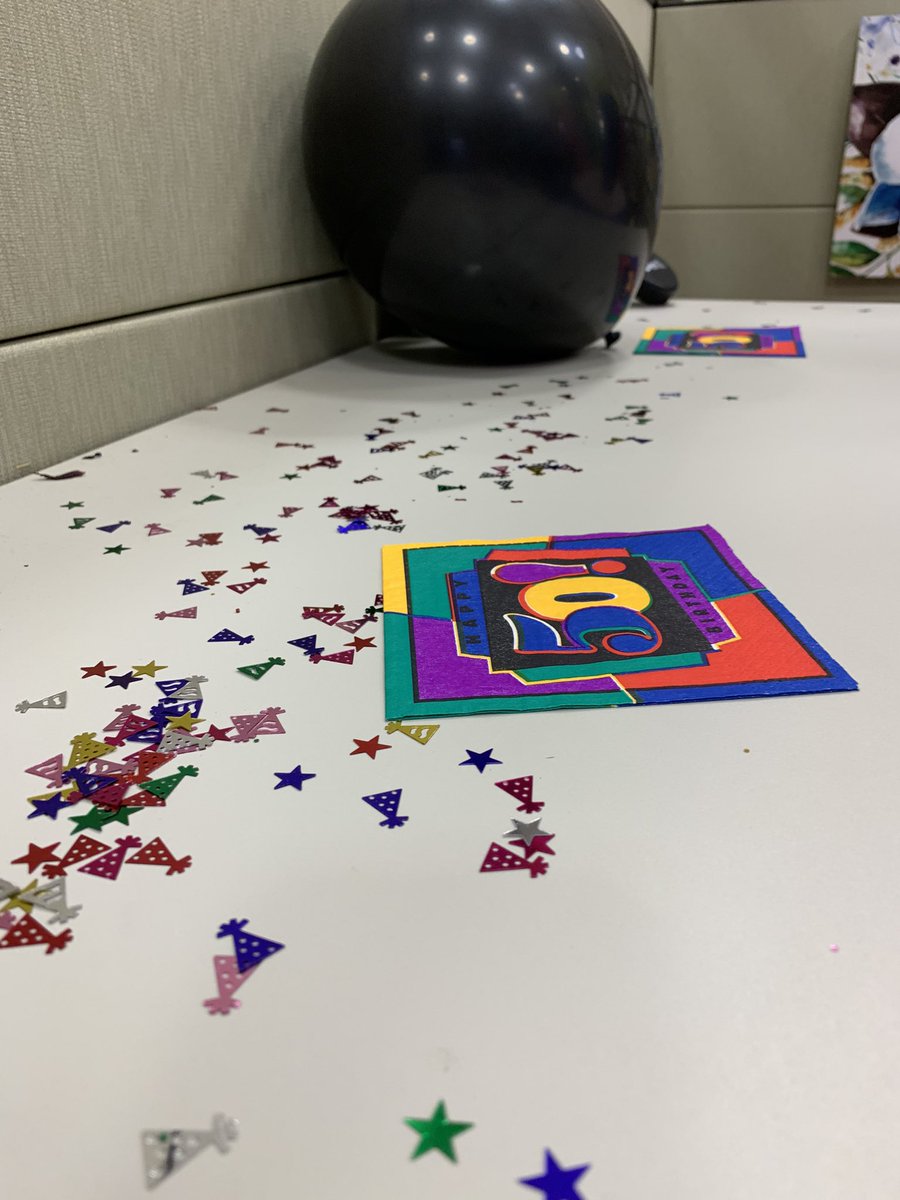 #Birthday #surprise when I got to the #office today. #bestcoworkers #birthdaygirl #FargoParks #feelingspecial