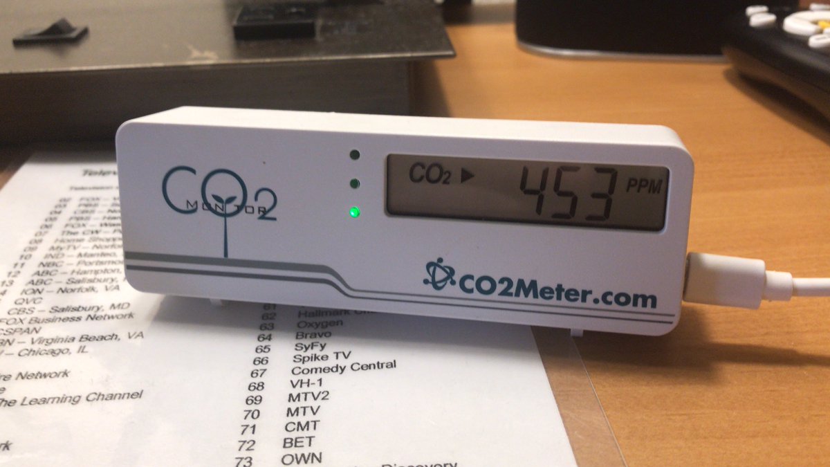 smartrestartaps's tweet photo. We are traveling with a mini... we cracked a window in the hotel and this is our reading. Such a handy tool to have although we really try to avoid indoor spaces. Looking forward to getting some more advanced units for teachers to check IAQ.
#StopSwappingAir
#CovidIsAirborne https://t.co/O18MNKS9G8