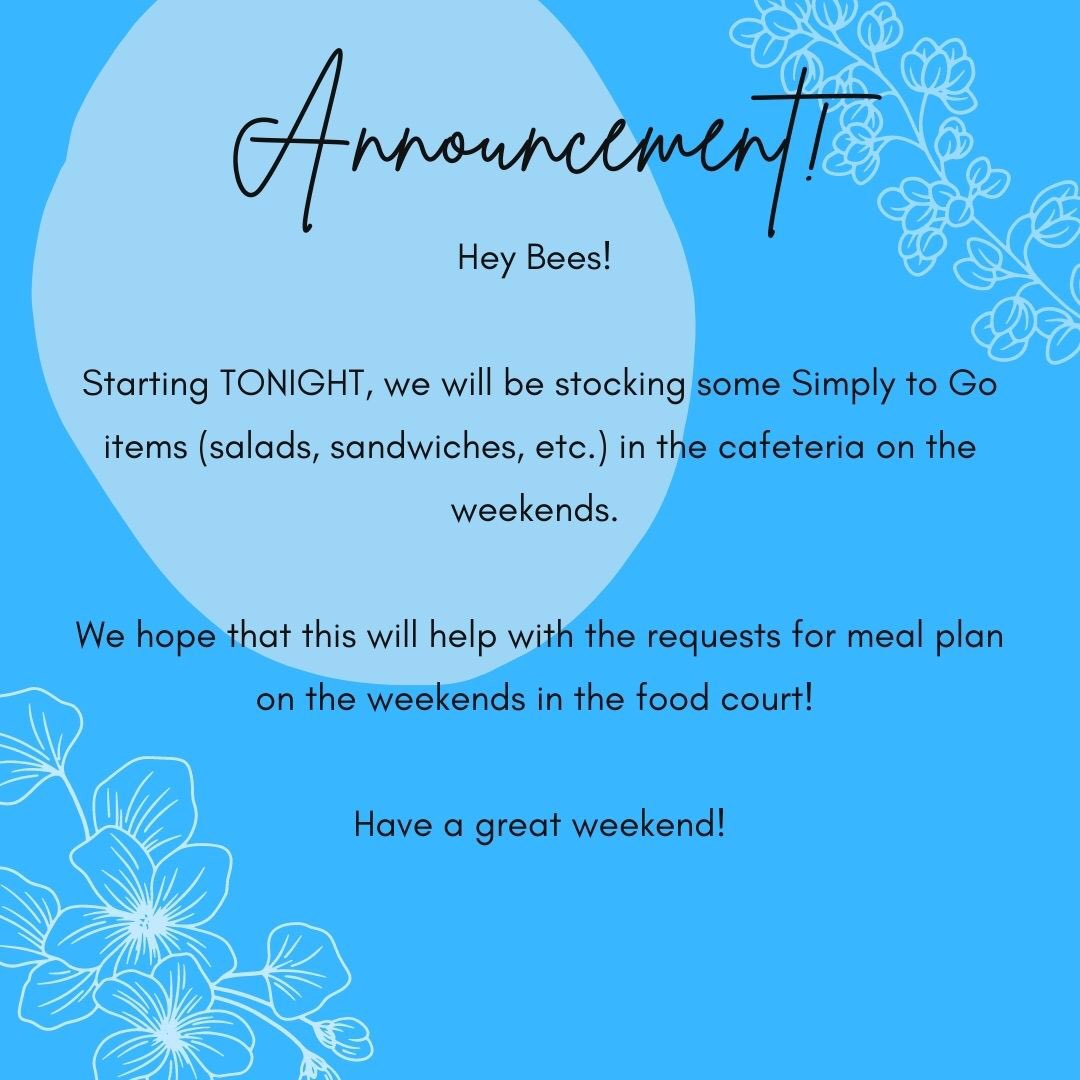 Announcement comin your way! 🥗🥪🥳