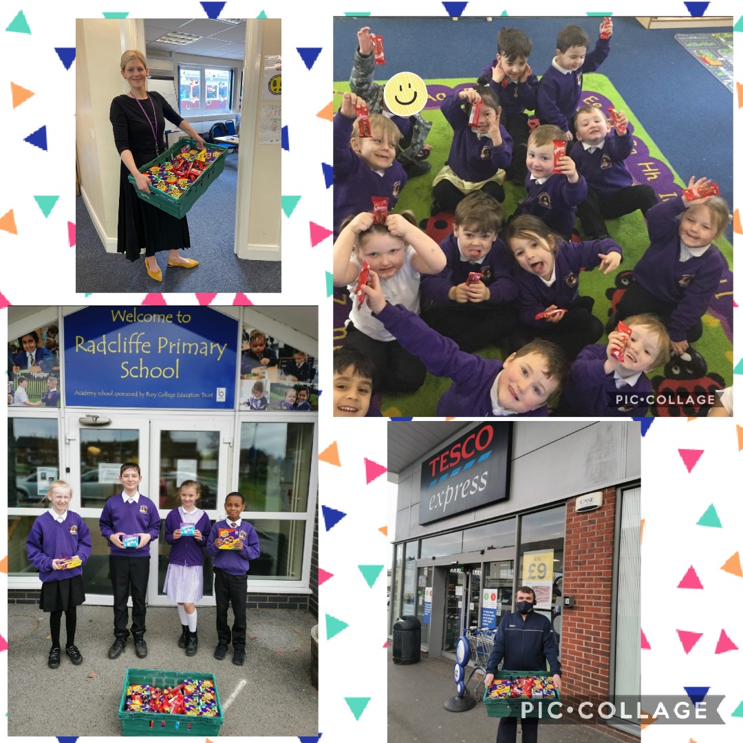 Thank you to <a href="/coldridgekenny/">Kenny Coldridge</a> and all at <a href="/tesco/">Tesco</a> #radcliffe for their kind Easter gifts; we are so grateful for the chocolate treats you provided for each child at <a href="/RPSRadcliffe/">Radcliffe Primary</a> ! #tesco #radcliffeprimary #rps #communityspirit #easter #thankyou