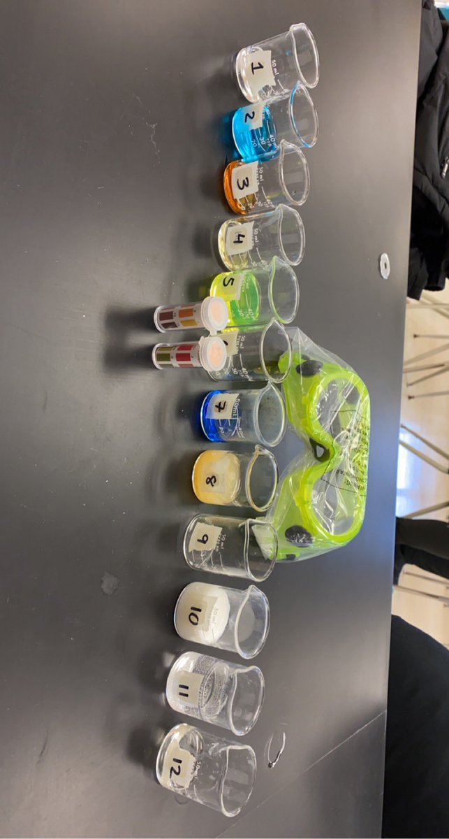 MathanegaS's tweet photo. Ending the week with a simple pH lab with my 9/10s. The Ss were definitely surprised to see some of the pH levels of these household items! #scienceexperiment #pHlab #grade9science #grade10science #pandemicscience @TSStigersYRDSB @YRDSB Thanks @rdennisstam for the worksheets! https://t.co/kHapNDXijl