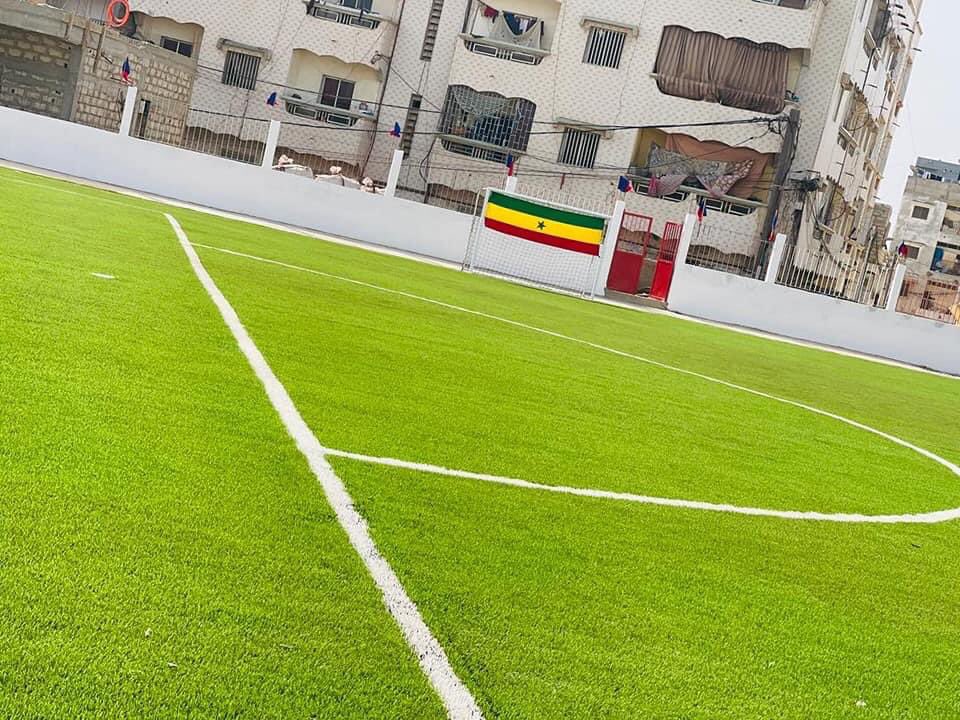 13footballC's tweet photo. Les premières images de l'inauguration du Terrain de Niarry Tally cet après midi 16H 😍 https://t.co/nykYlEeSNg