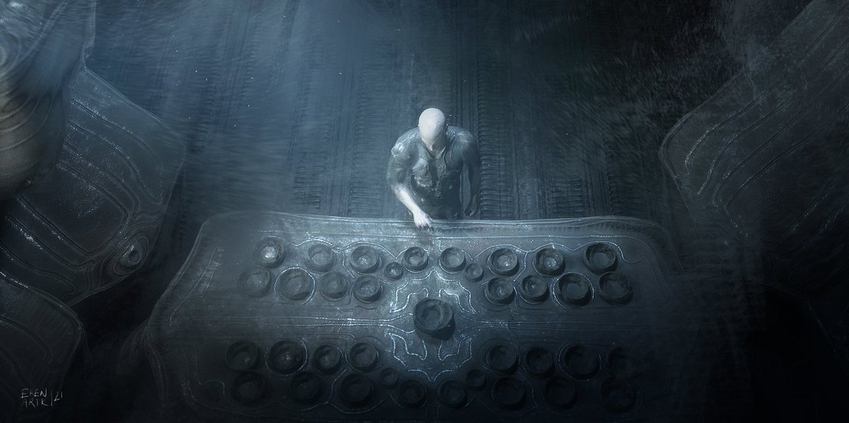 erenomoto's tweet photo. Some promethean artworks from my 'Engineer' project

#prometheus #giger #artwork #daily #art #dark #biomecha #nft #artist https://t.co/PR1KdQbMpM