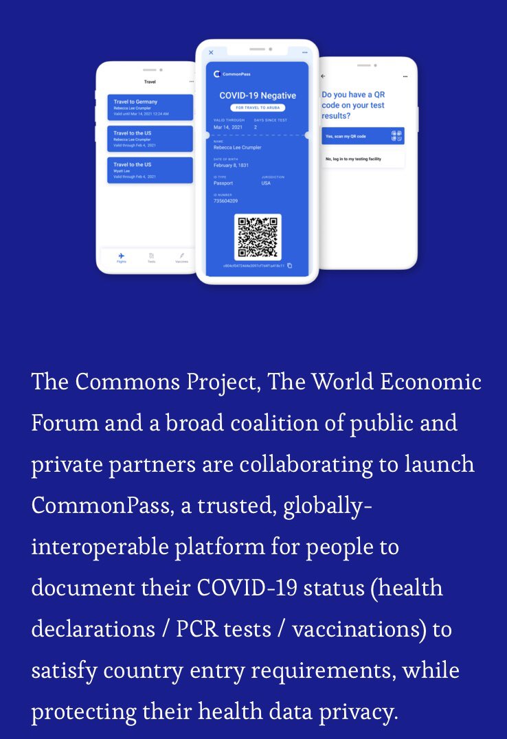 GeorgeGammon's tweet image. 🔴 World Economic Forum launches vaccine passport app. 👇 #shocker