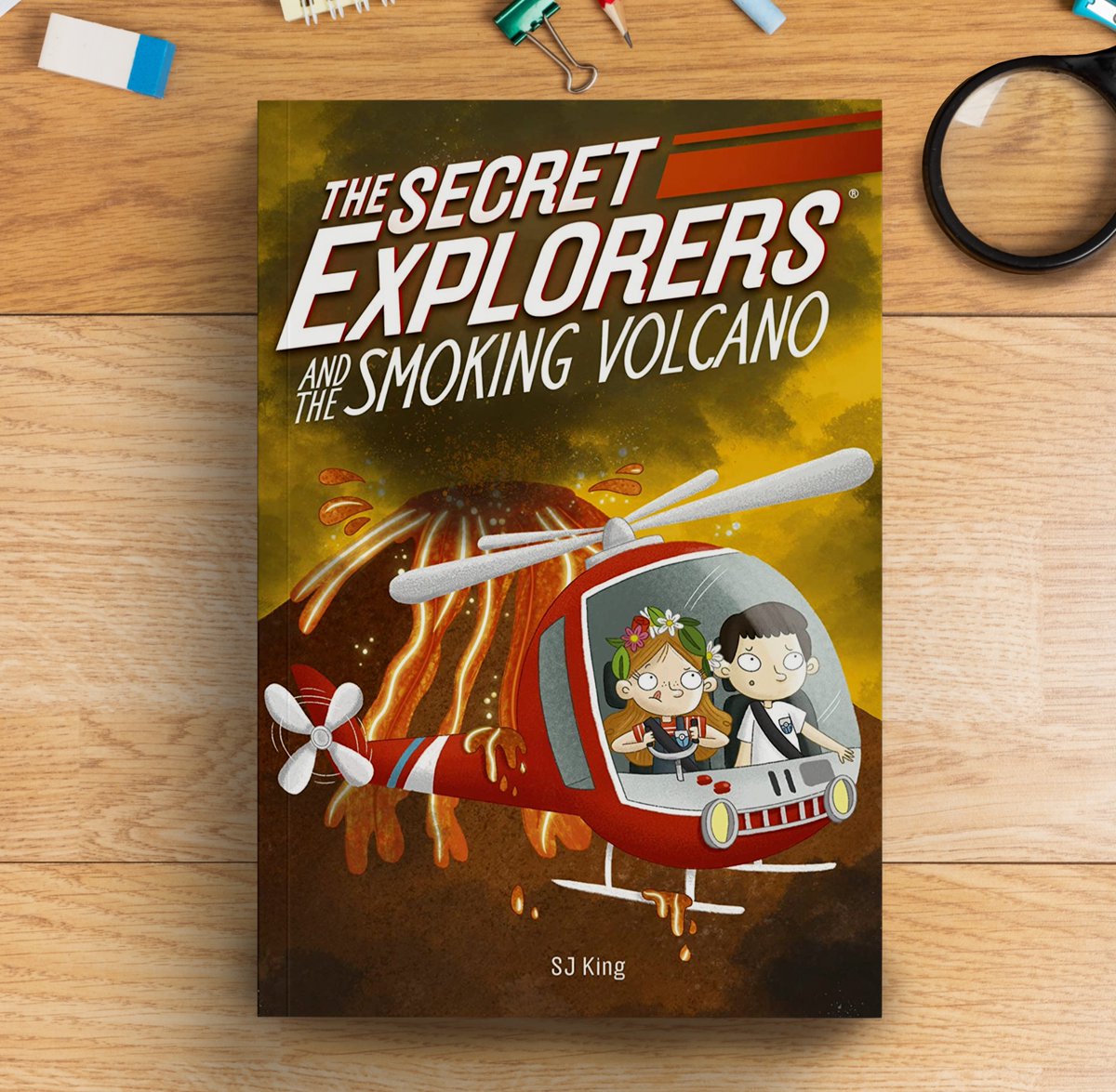 C0LLAB0RATE's tweet photo. Time to get exploring! 🔍🌋⁠⁠
⁠⁠
Check out the latest Secret Explorers adventure, with their latest release 'The Secret Explorers and the Smoking Volcano'. @dkbooks @BinnyBooDraw 

#childrenspublishing #illustration https://t.co/9D3zwQ7da1