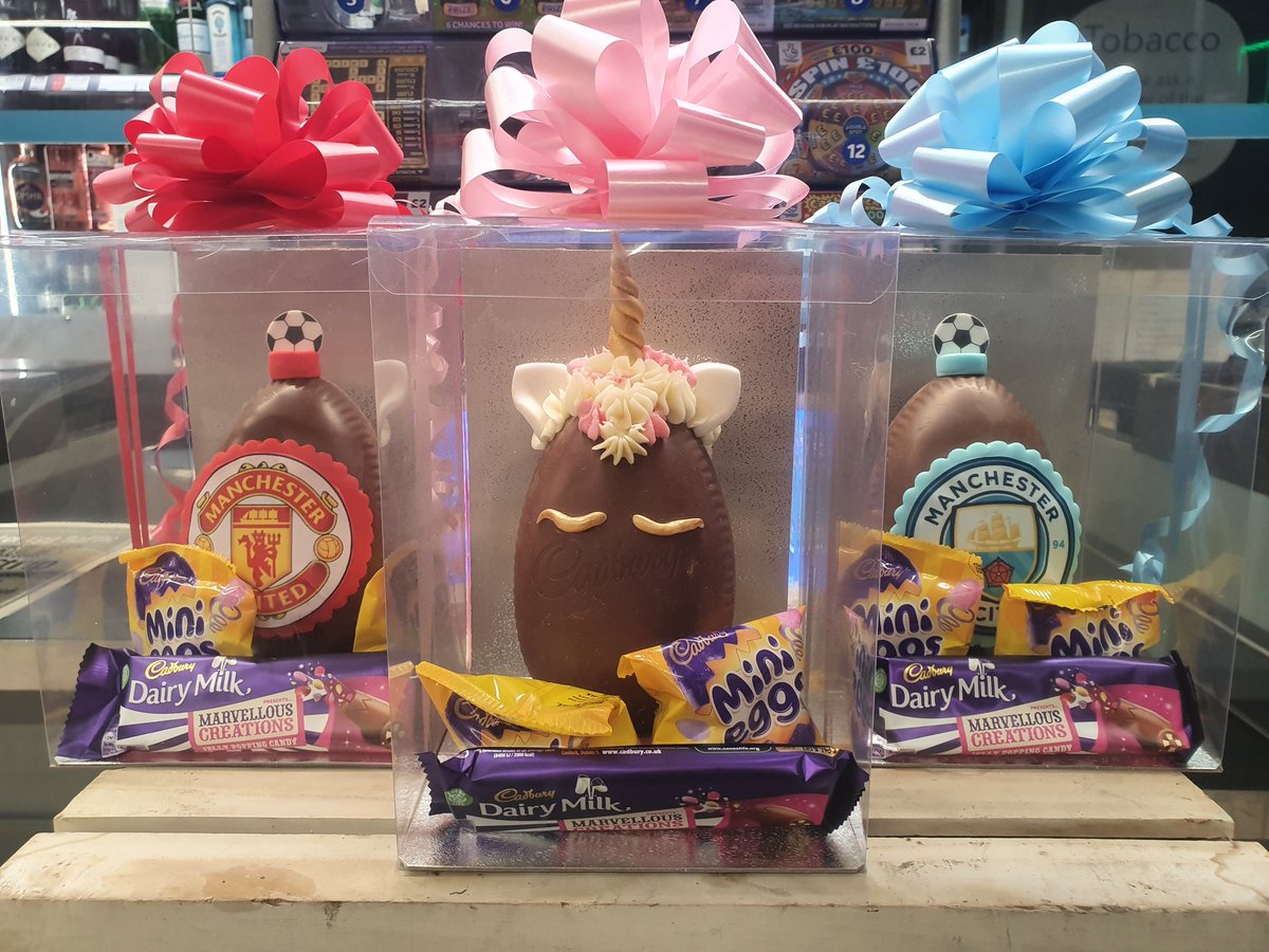 Here at Gatley Road Coop we are raffling off these 3 easter eggs. To be in the chance to be 1 of the 3 winners, just pop in store and buy a raffle ticket at the till for £1. All proceeds raised will be going to the Mind charity 🐣😁🐇 <a href="/craiga340/">Craig Barnes</a> <a href="/edhowe16/">Edd Howe</a>