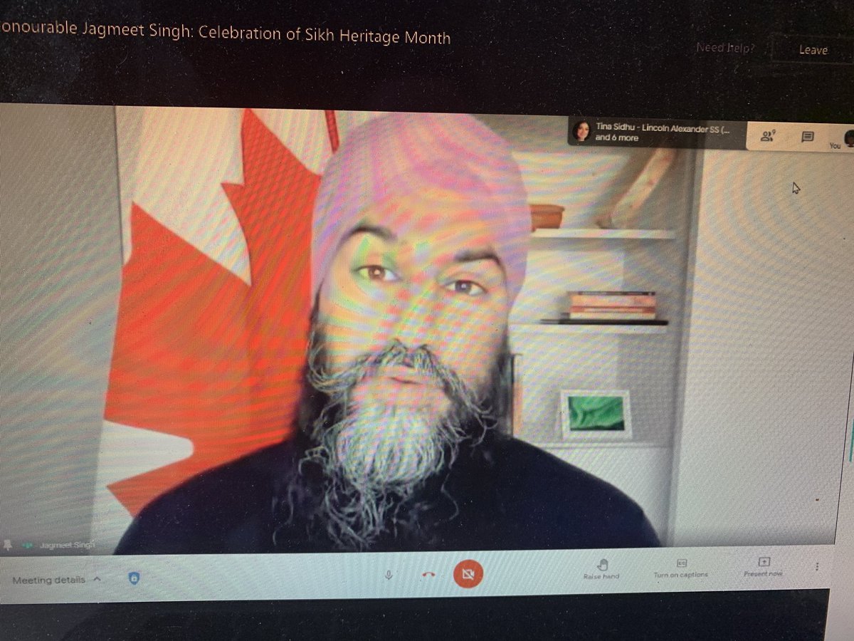 CationLisa's tweet photo. To mark the beginning of Sikh Heritage Month, my class is listening to Jagmeet Singh!   @theJagmeetSingh @PteBuckamSingh https://t.co/jajQKZDDdB