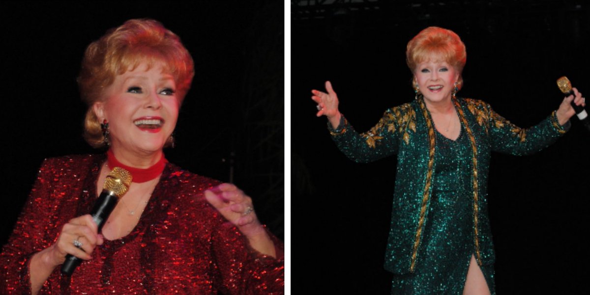 The glorious #DebbieReynolds performing at The CNE Bandshell, September 2, 2010. Photos by me. 
#BornOnThisDate #botd