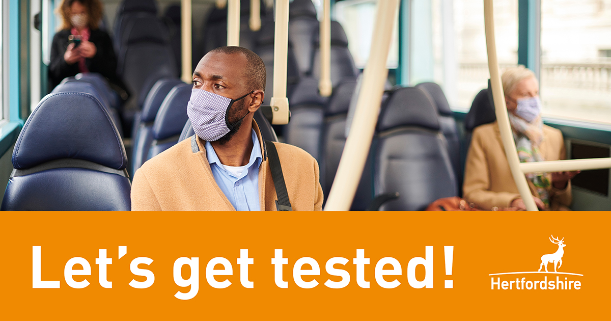 A new rapid test centre has opened in #Stevenage for people aged 16+ without #covid19 symptoms. If you have to leave home for any reason, book a test twice a week at: hertfordshire.gov.uk/rapidtest 
Tests available countywide  
#PlayYourPart