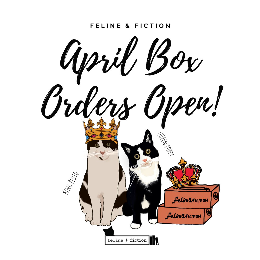 *Last Few April Cat Gift Boxes Remaining* if you love cats and books and want £40 worth of items for just £15 why not grab one of our April boxes? No recurring payments felineandfiction.co.uk #catsoftwitter #catsuk #catsandbooks #catgifts
