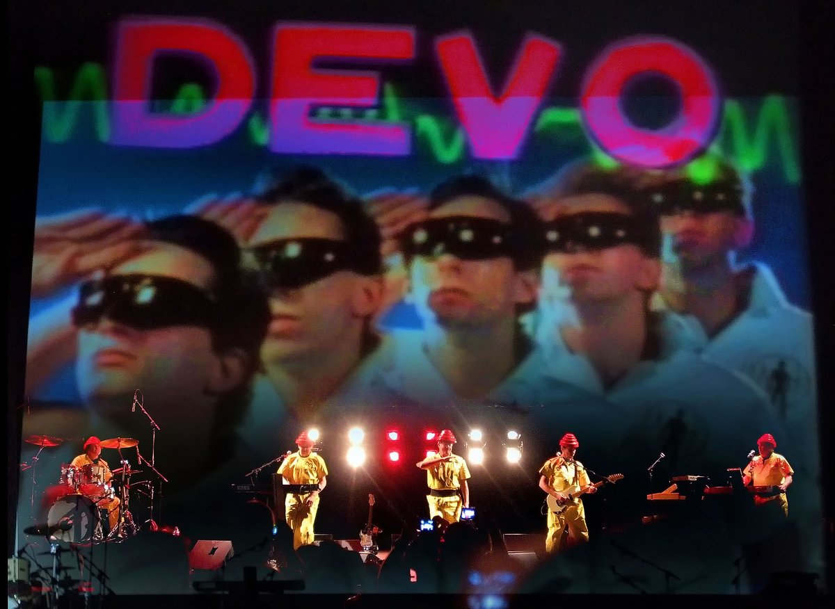 It's Devo Day here in Akron! Check out this shot of Devo performing at the <a href="/akroncivic/">Akron Civic Theatre</a>! Have you voted for Devo to be inducted into the Rock and Roll Hall of Fame? If not, you can go to vote.rockhall.com to cast your vote. Remember, you can vote daily through April 30th.