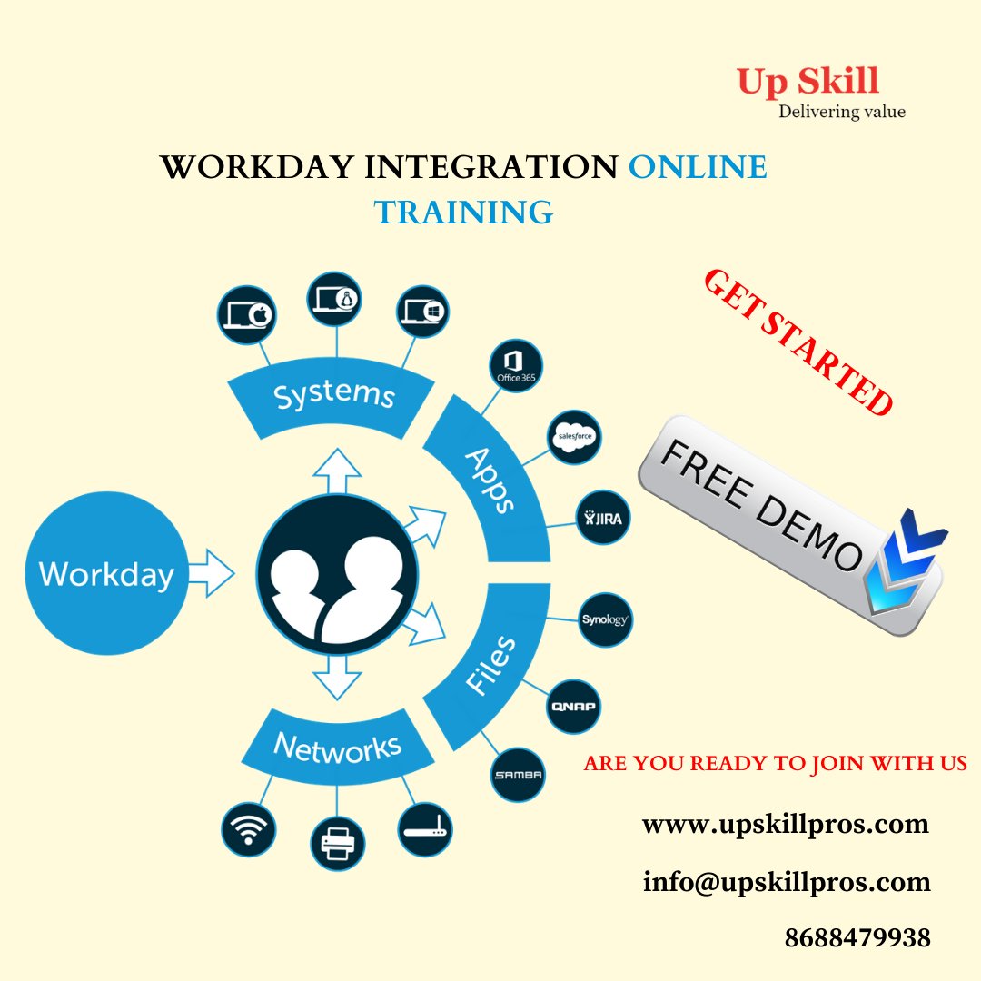 UpSkill14's tweet image. Don’t waste your time Learn #WorkdayIntegration Online Training. Avail a Free Demo Enroll Now! Call: 8688479938 / email at for a Free Demo: info@upskillpros.com #Workday #workdayintegration #Workdayintegrationdemo #Workdayintagrationcareer #Workdaytraining #Workdaywebinar