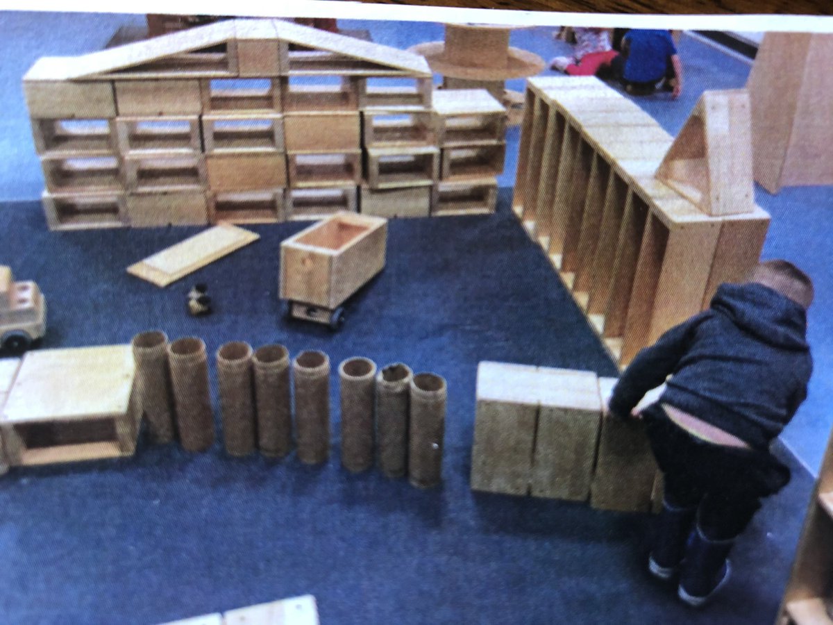 Lots of problem solving, creativity, physical developmental and self expression. #TeamELC #Blockplay