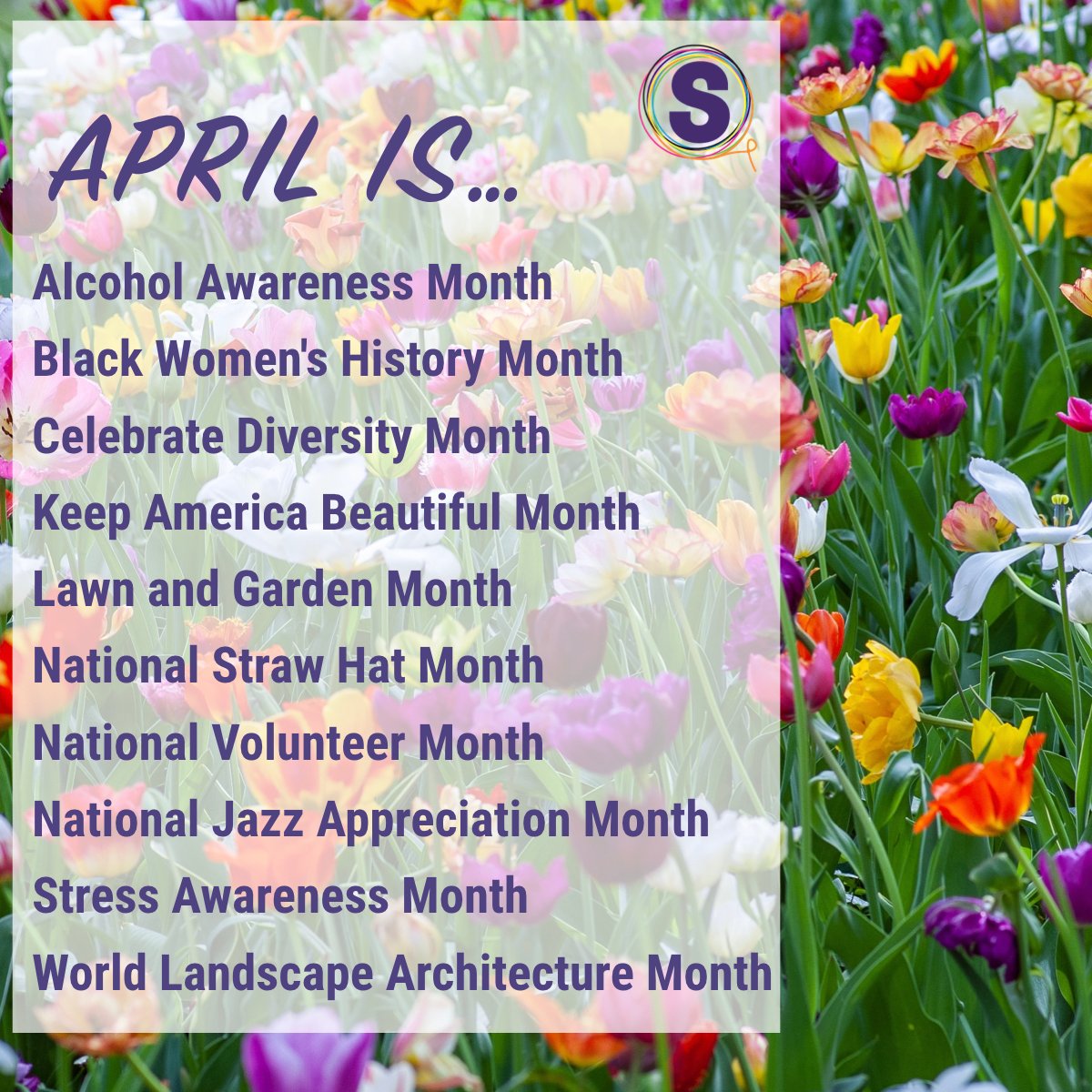 Welcome, April!
What is your favorite part of the spring season?

#sunriseprinting  #aprilcelebrations #sustainability #conservation