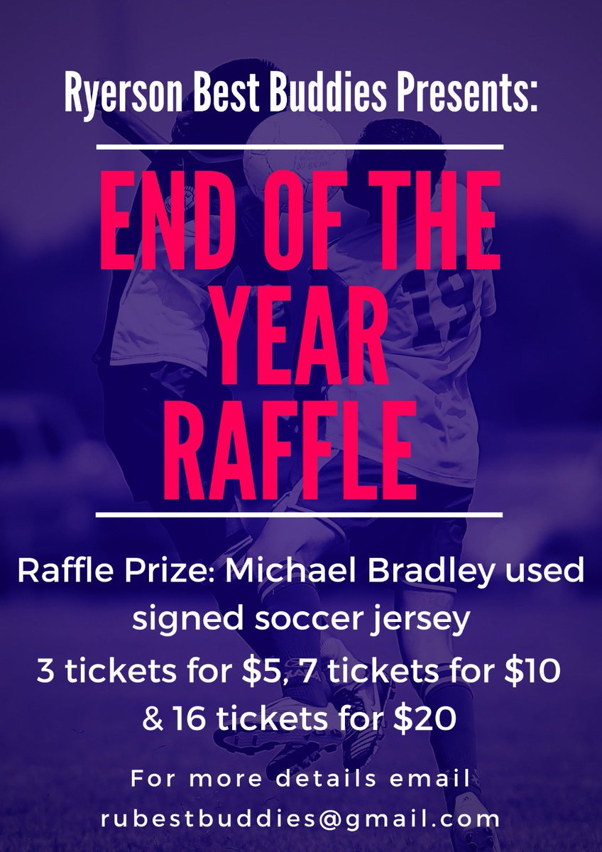 bbryerson's tweet photo. Good morning everyone ☀️ we will be having a raffle to celebrate the end of the year! We are raffling off a used signed Michael Bradley jersey ⚽️ . Tickets are 3 for $5, 7 for $10 or 16 for $20. 
If you would like to purchase tickets please email rubestbuddies@gmail.com ☺️ https://t.co/uMKPTeDC2t