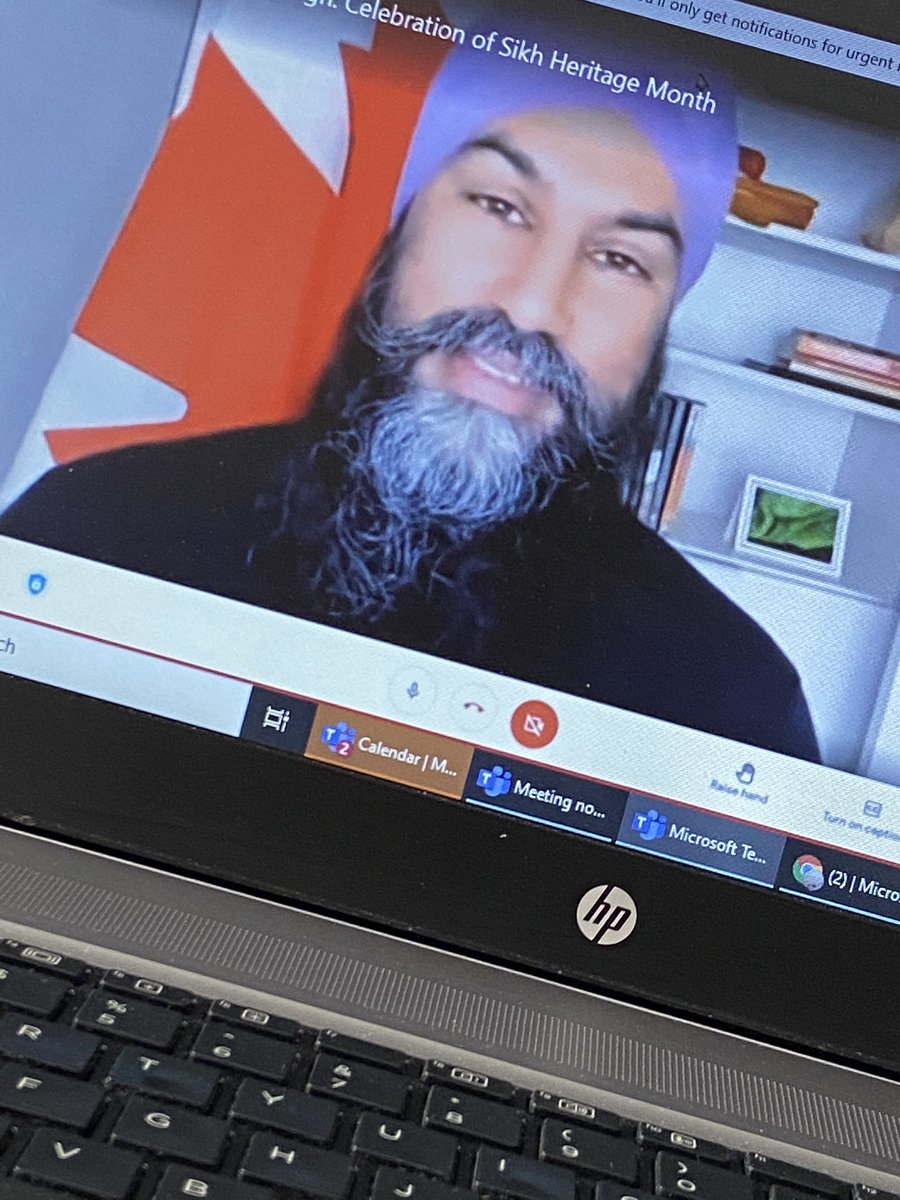 Watching and Listening to the Hon. Jagmeet Singh to kick off Sikh Heritage Month <a href="/DolsonPS/">Dolson Public School</a> <a href="/PeelSchools/">Peel District School Board</a> #SikhHeritageMonth