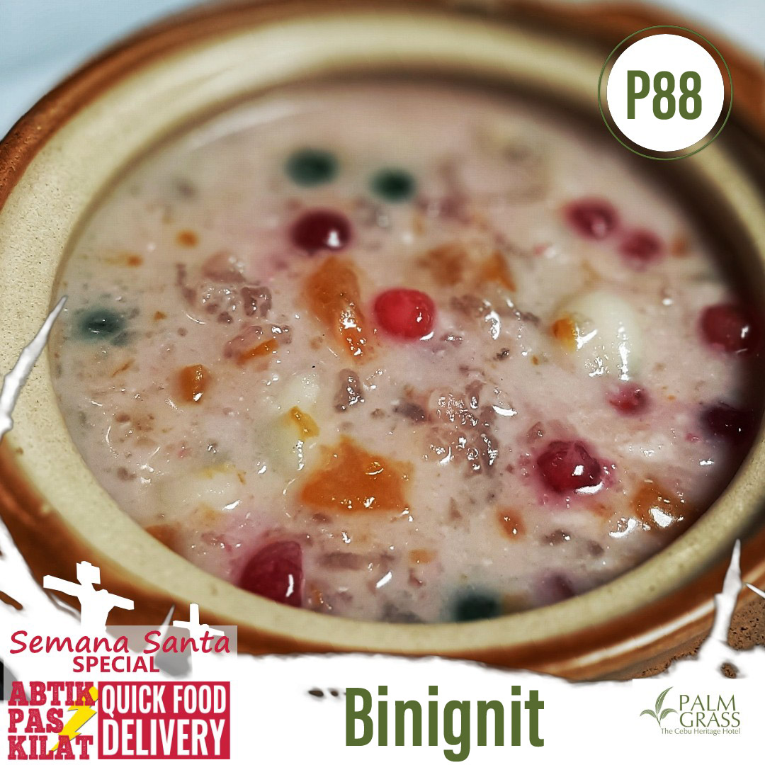 Satisfy your cravings with our BINIGNIT, 
Tinuod nga LAMI ug INIT...
Dili 'paasa' karong  panahon sa puasa!

Coding at Carbon? No worries! Kami bahalag andam sa imong all-time favorite sa Semana Santa -- BINIGNIT. Contact us at abtikpaskilat.com.
#SemanaSanta2021 #binignit