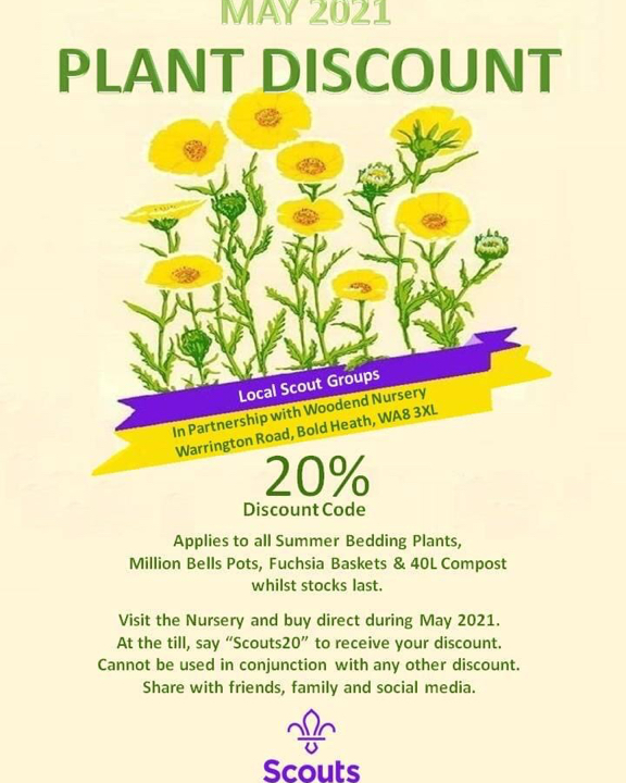 10thWarrington's tweet photo. Help support your local scouts and improve your garden at the same time 😀 https://t.co/daoF6B8wPl