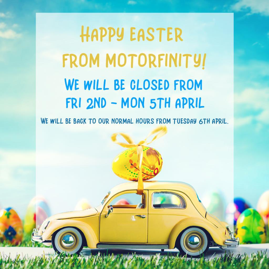 Motorfinityuk's tweet photo. We’ll be revving up again on 06 April 2021 #hoppeninghours #chickedout #MotorfinityHQ https://t.co/Dz2m40MIFz