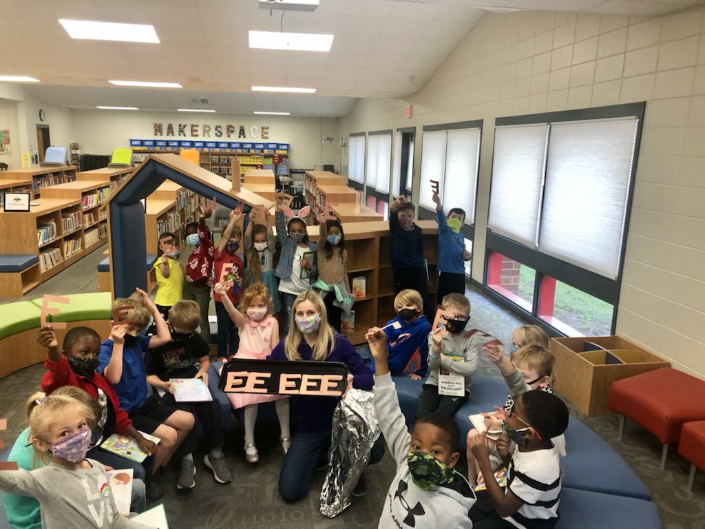 These first graders were especially well behaved at the library today in hopes of getting a brownie. April Fool’s, “Brown E’s” can be used as a book mark! 😂 I even read a fiction and a nonfiction book about April Fool’s, some kids laughed but many were not amused!#RHPSistheBEST