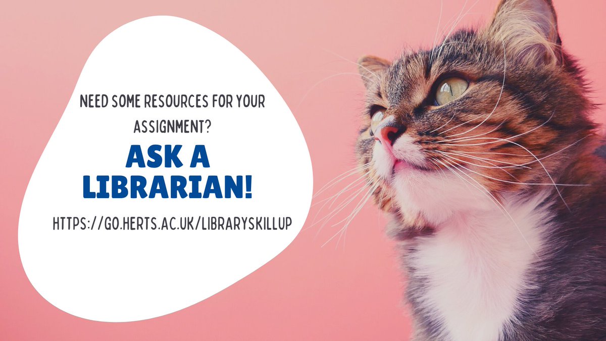 uhlr's tweet image. Busy doing your assignments and need to find an article or book? Found an article but don't know if you can read the full text? Not sure what you need to reference? Ask a Librarian on our friendly #LibrarySkillUP chat - available Mon-Fri 10-4pm go.herts.ac.uk/libraryskillup