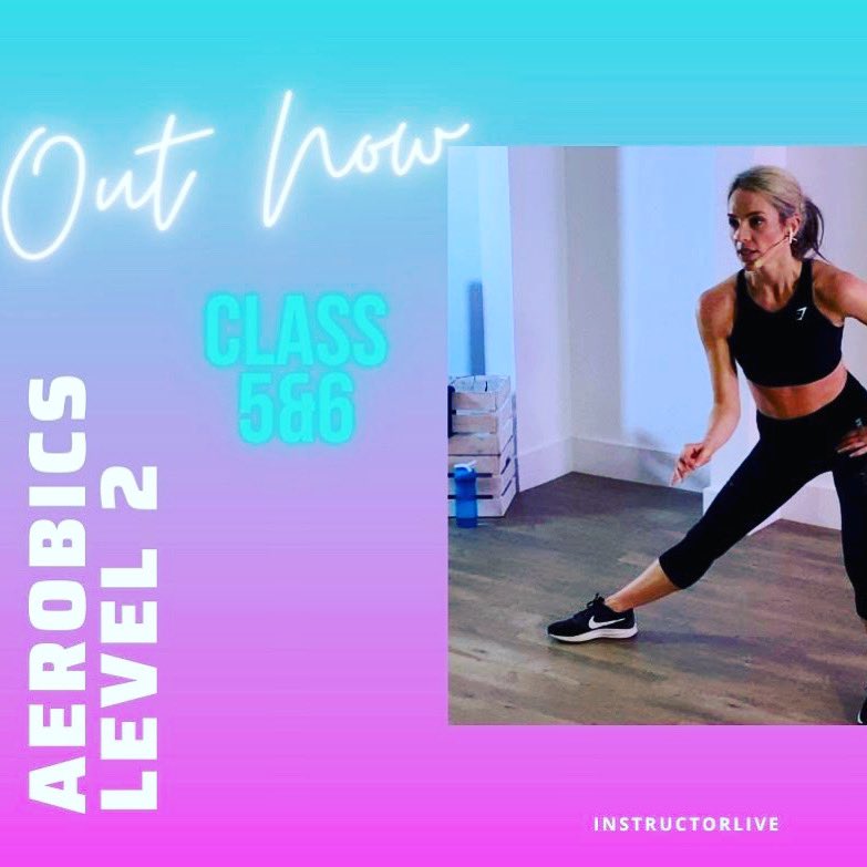 OUT NOW - New classes added to Aerobics Level 2 Join InstructorLive now to have access to over 800 classes, expert advice, meal plans and also live classes included in our Fit Club 😅💪 What’s not to love 😍💁‍♀️ #aerobics #cardio #weightloss #toning #homeworkouts #feelamazing