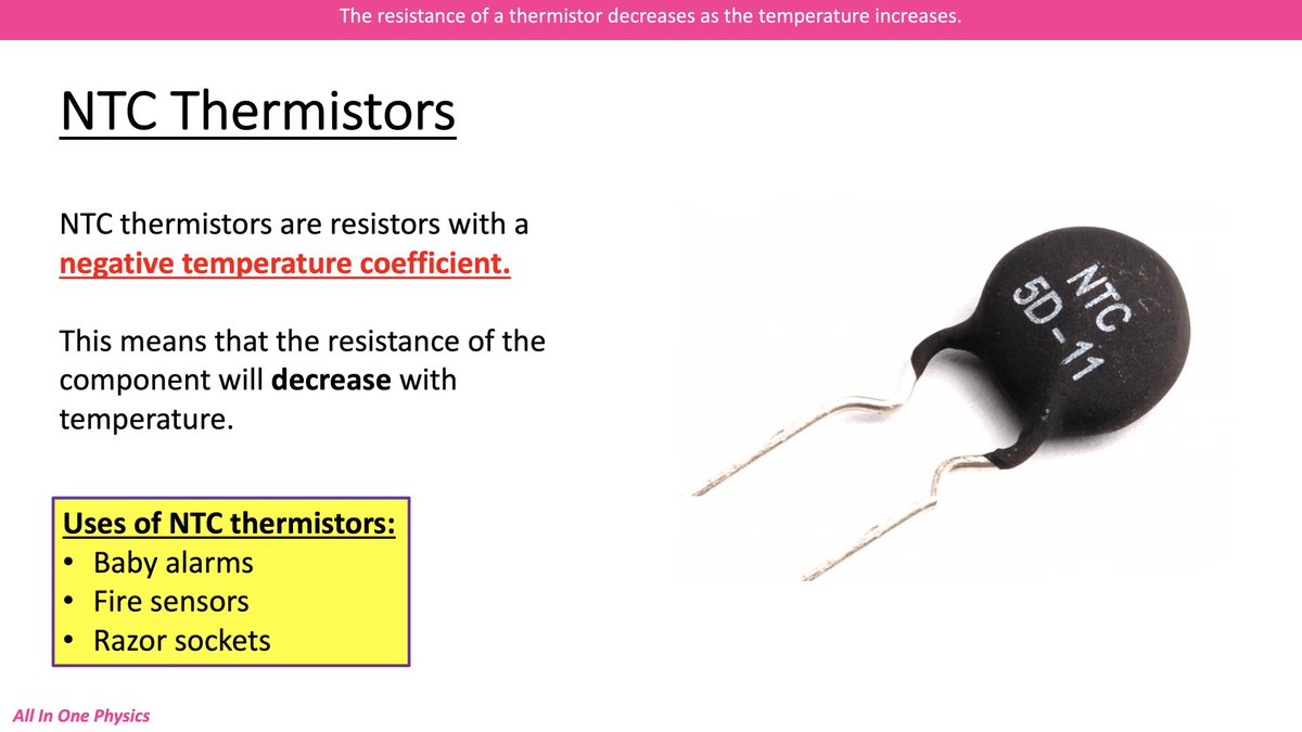 AdrianBucket's tweet photo. Thermistors 🌡 🔥 #iteachphysics #physicsresources https://t.co/e15rFT7ixx
