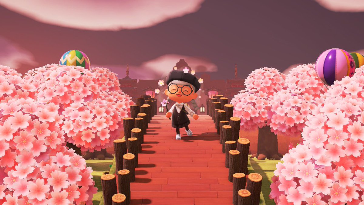 eloacnhh's tweet photo. Are you enjoying the sakura season ? 🌸✨I’m almost done with my island 😸#acnh https://t.co/h4g9VzKXMB