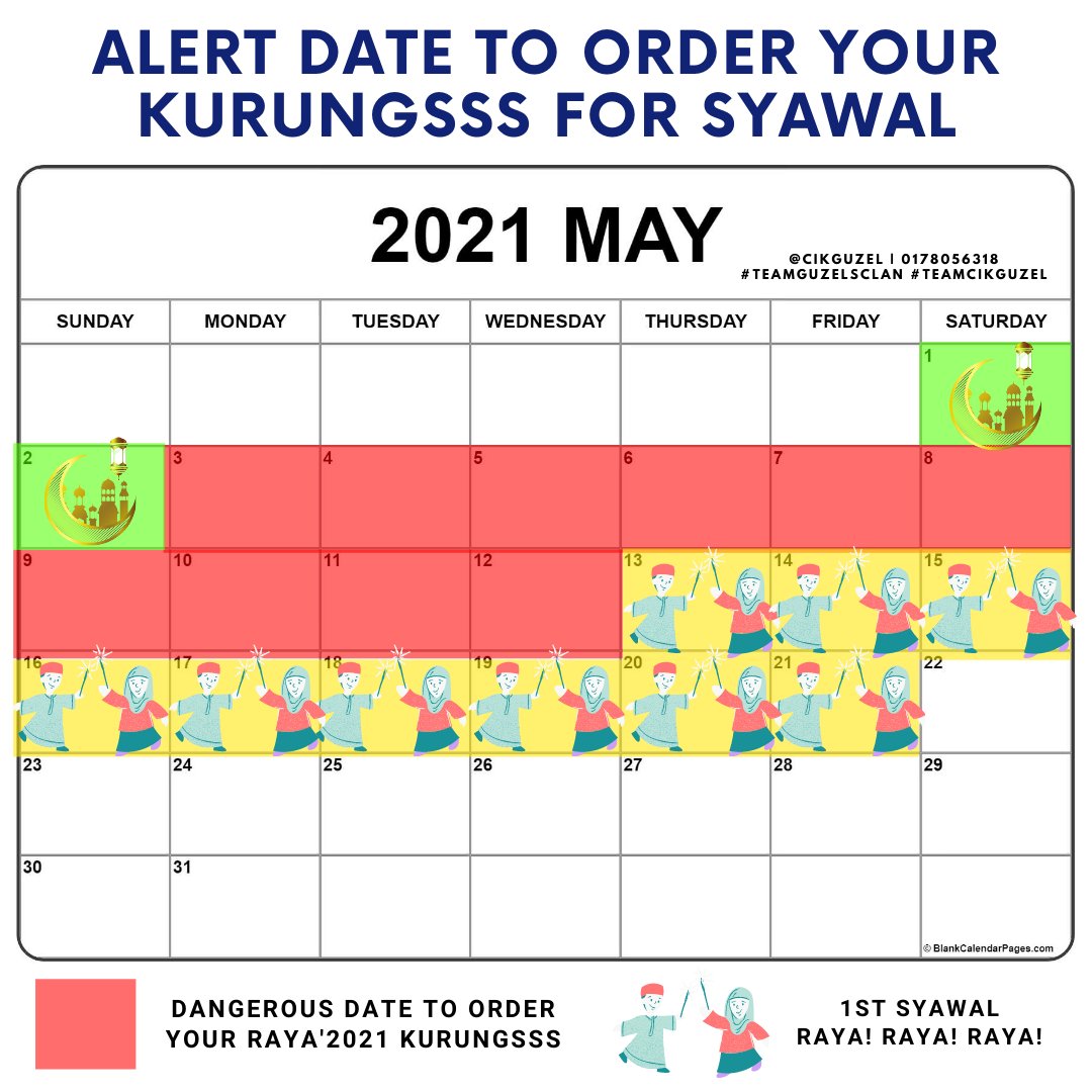 Date syawal 2021 Hari Raya