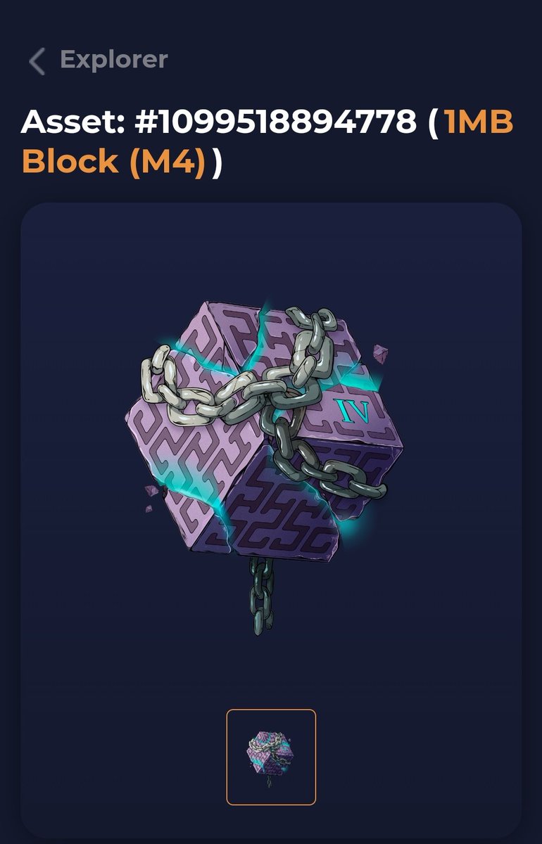 🚨Giving away one "1MB BLOCK (M4)" #NFT from 
<a href="/BitcoinOrigins/">Bitcoin Origins</a> on the $wax Blockchain from  <a href="/WAX_io/">WAX</a>

👉I like the Twuit fixed in my profile
x.com/katielym31/sta…
👉Follow me
👉Tag 1 friend 

Winner announcement in approx 72 hrs

#NFTdrop #airdrop #NFTs #giveaway