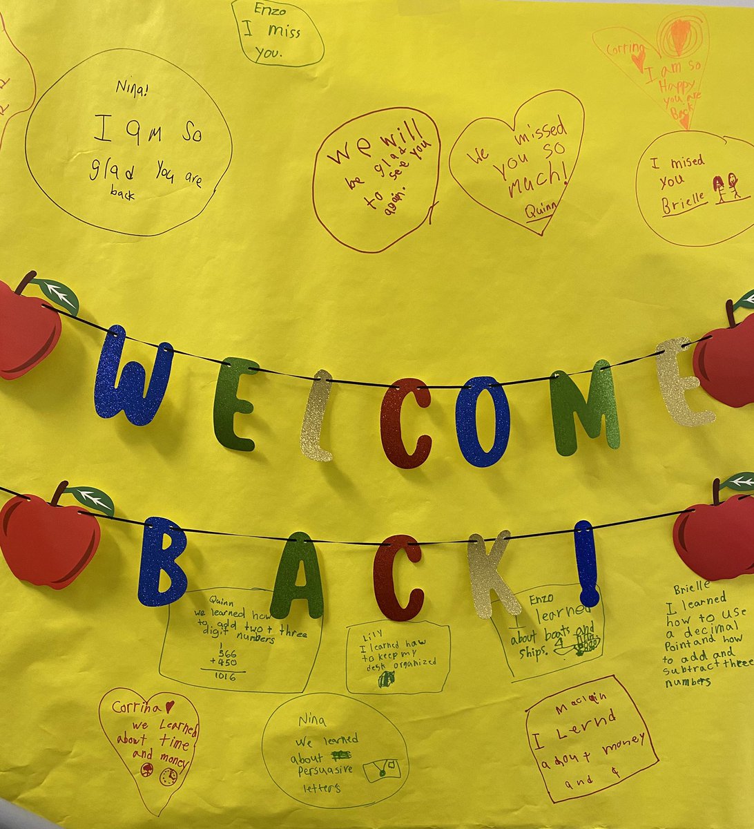 CalifonStrong's tweet photo. Califon School welcomes back Mrs. Hoitsma!!!! #califonstrong https://t.co/njyhIn8If8