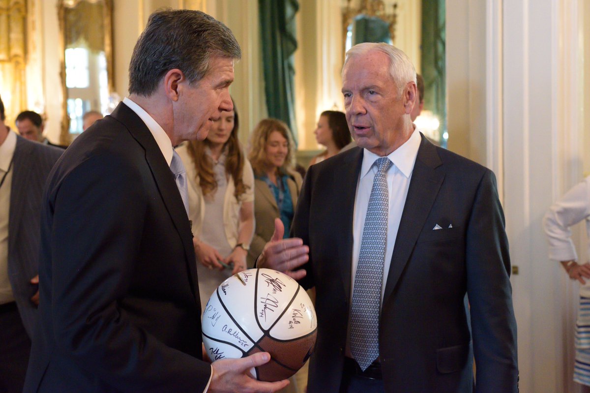 NC_Governor's tweet photo. Dadgummit! Roy Williams, legendary coach and wonderful person is hanging it up! We hate to see you go but Godspeed Coach. - RC https://t.co/INC1jgSaq6