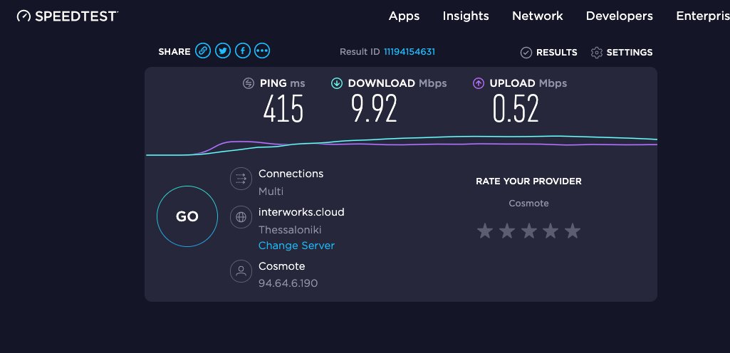 bousdras's tweet photo. @COSMOTE Double play 50Mbps, thanks for your services !!! 
5 months low bandwidth with consequently desynchronization and no solution, you are the worst company in Greece... https://t.co/udug22nQB3