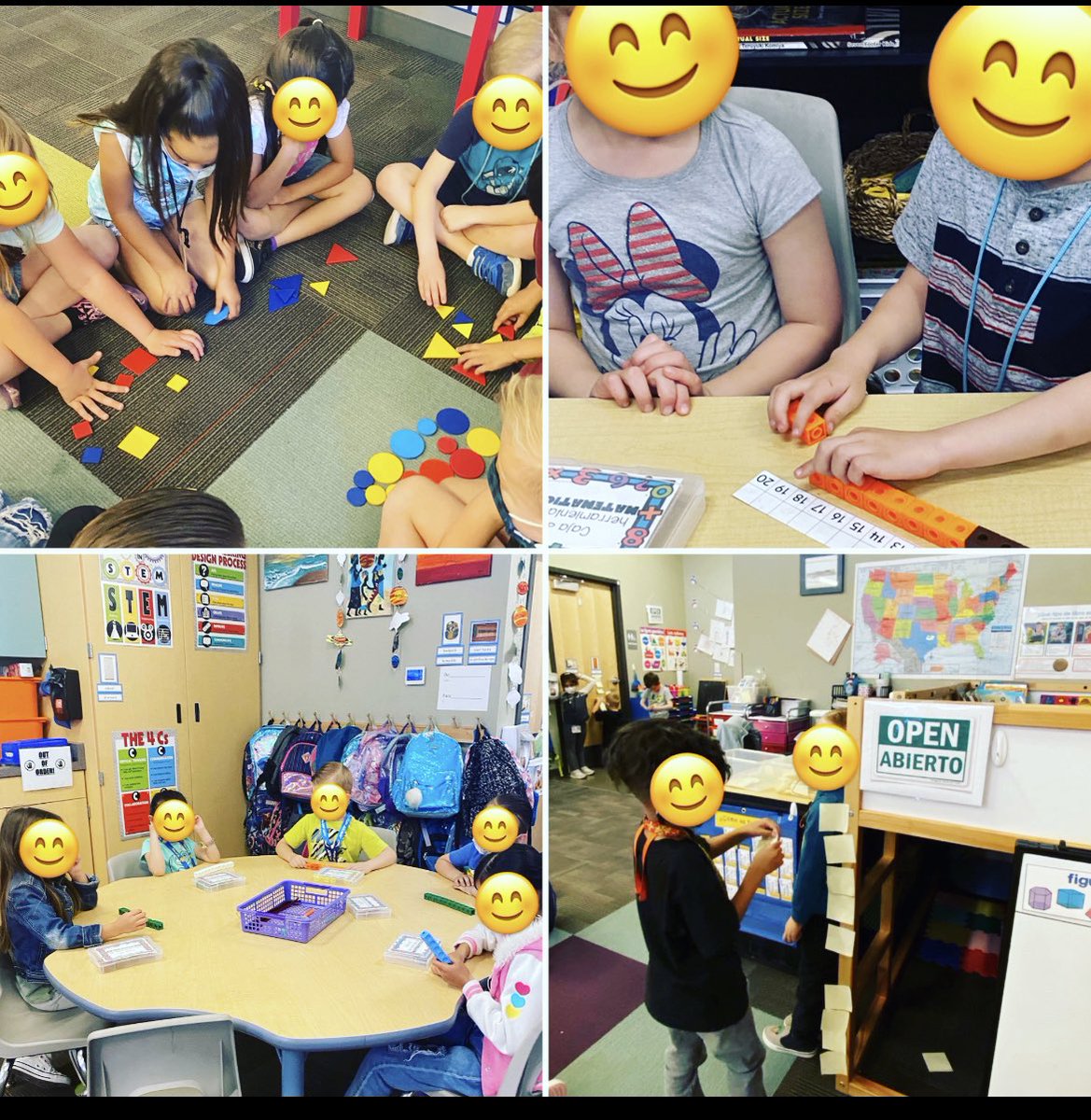 damiani_ms's tweet photo. Maestra Murphy Kindergarten students are growing their brain exponentially by working on their math skills through hands-on activities using teamwork, individual work, and pair work everyday. #duallanguage #sequoiaschools https://t.co/UAIec0307d