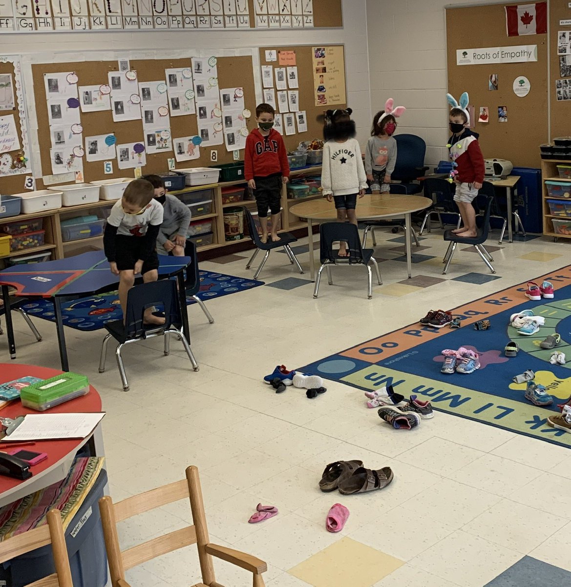 nolan_enolan's tweet photo. Ok friends it’s time to practice a flood drill. Take your socks &amp; shoes off &amp; roll up your pants. Now go stand on your chair to get to higher ground. #AprilFoolsDay @SCDSBey @ECESeagles https://t.co/Qe7n6j2AaN