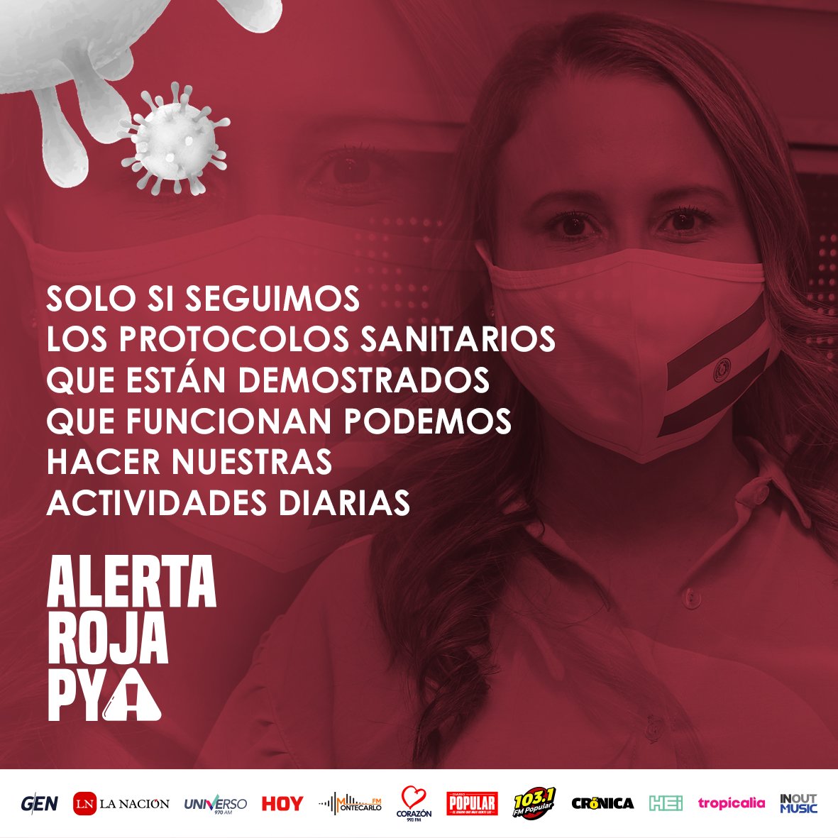 😷Pronto podremos volver a nuestras actividades diarias, pero para ello debemos seguir con todos los protocolos sanitarios💪.

🔴#AlertaRojaPy